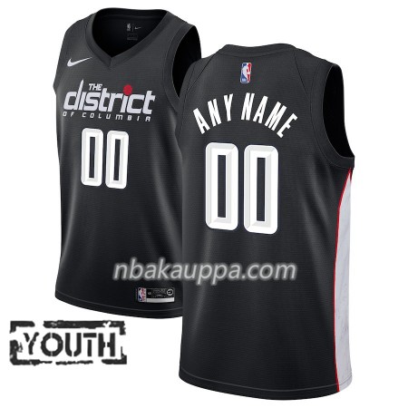 Washington Wizards Custom 2018-19 Nike City Edition Musta Pelipaidat Swingman - Lasten